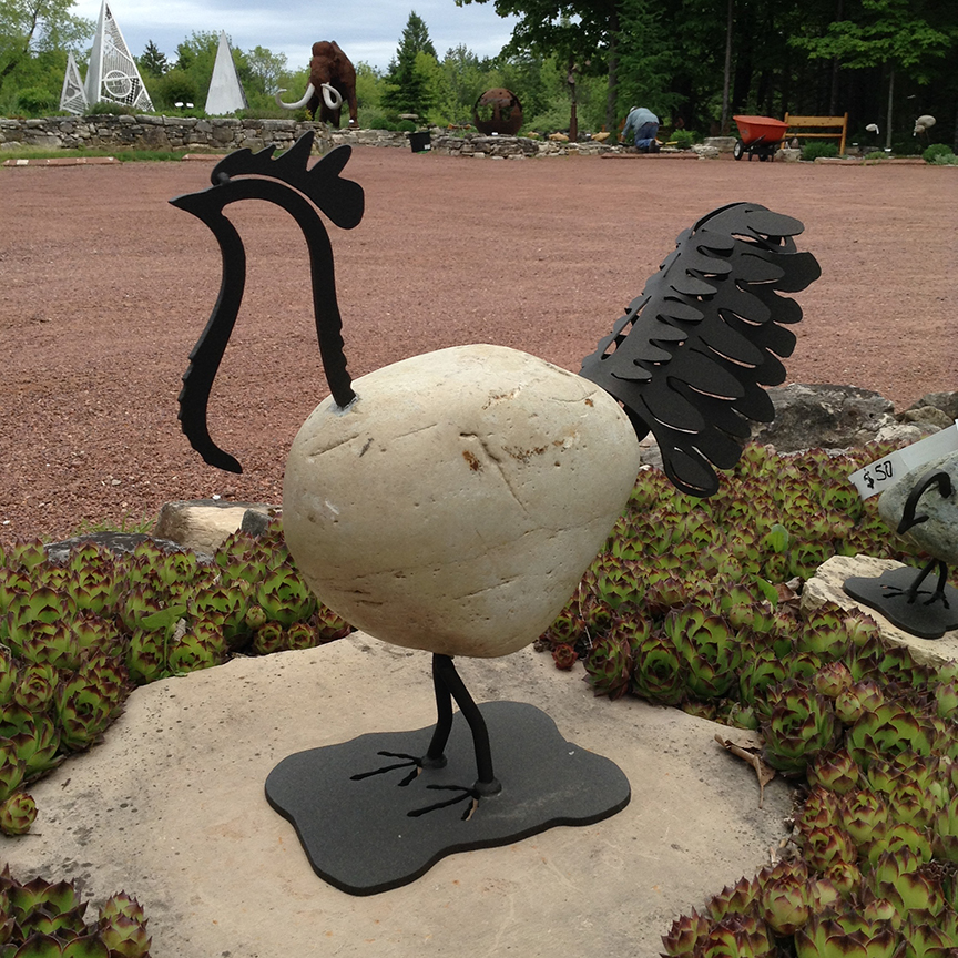 chicken sculpture